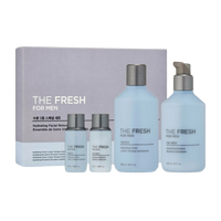 THE FACE SHOP The Fresh For Men Hydrating Facial Skincare Set (Toner 180ml+Emulsion 170ml+Toner 32ml+Emulsion 32ml)