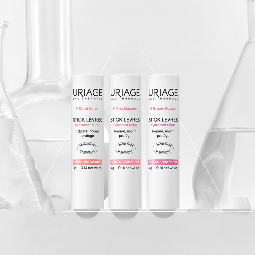 URIAGE Stick Lèvres Coloré Tinted Lip Balm 4g 3 colors