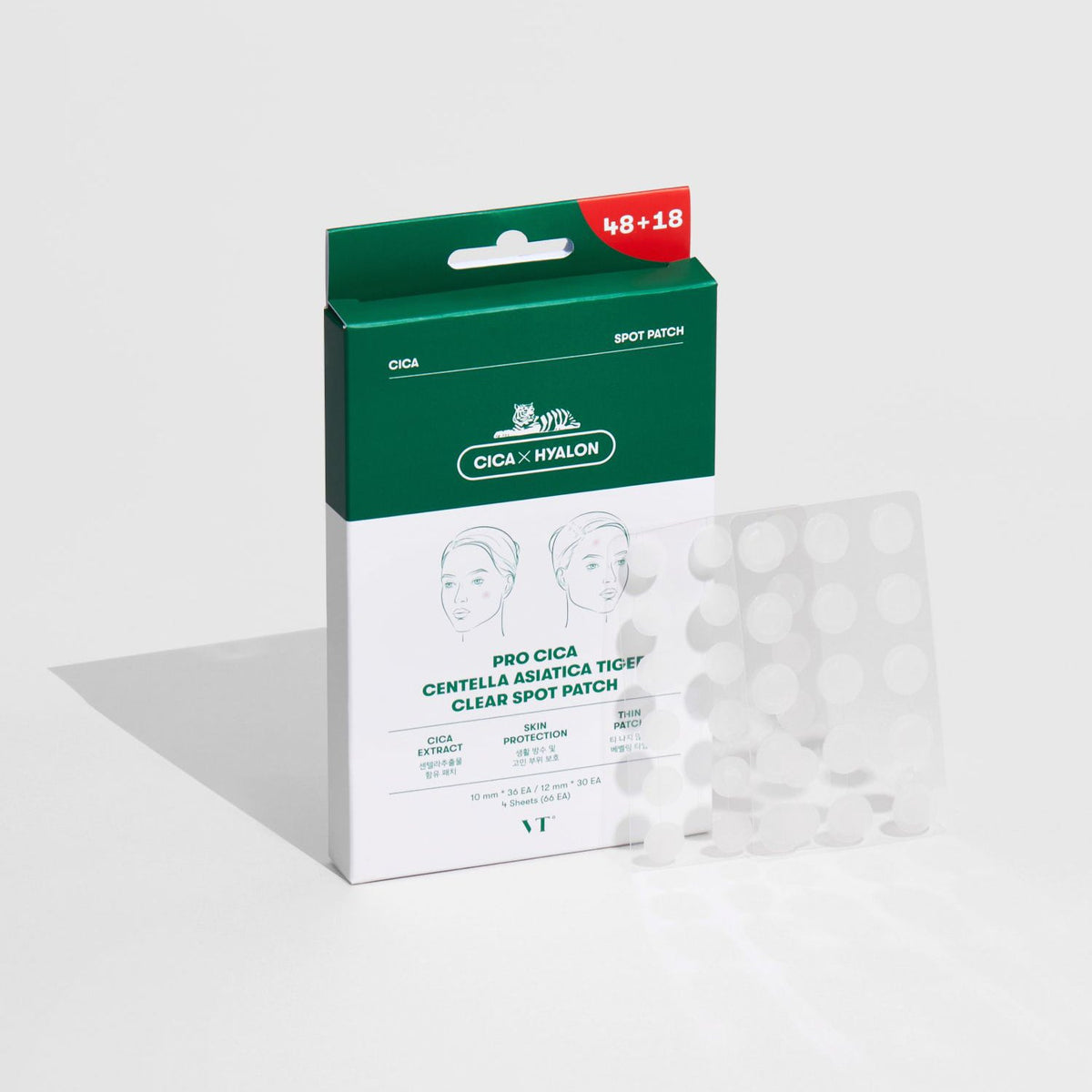 VT COSMETICS Pro Cica Centella Asiatica Tiger Clear Spot Patch 66 Patches