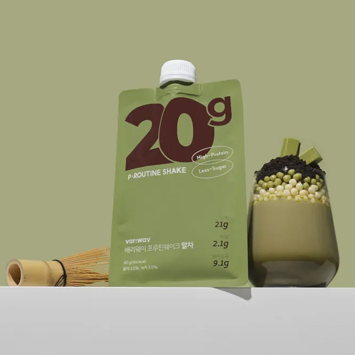 Variway P-Routine Shake Matcha 1 Set (7 Packets)