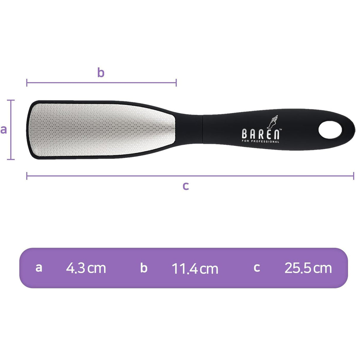 baren Callus Remover Magic Stainless Pro Dobule Sided Foot File