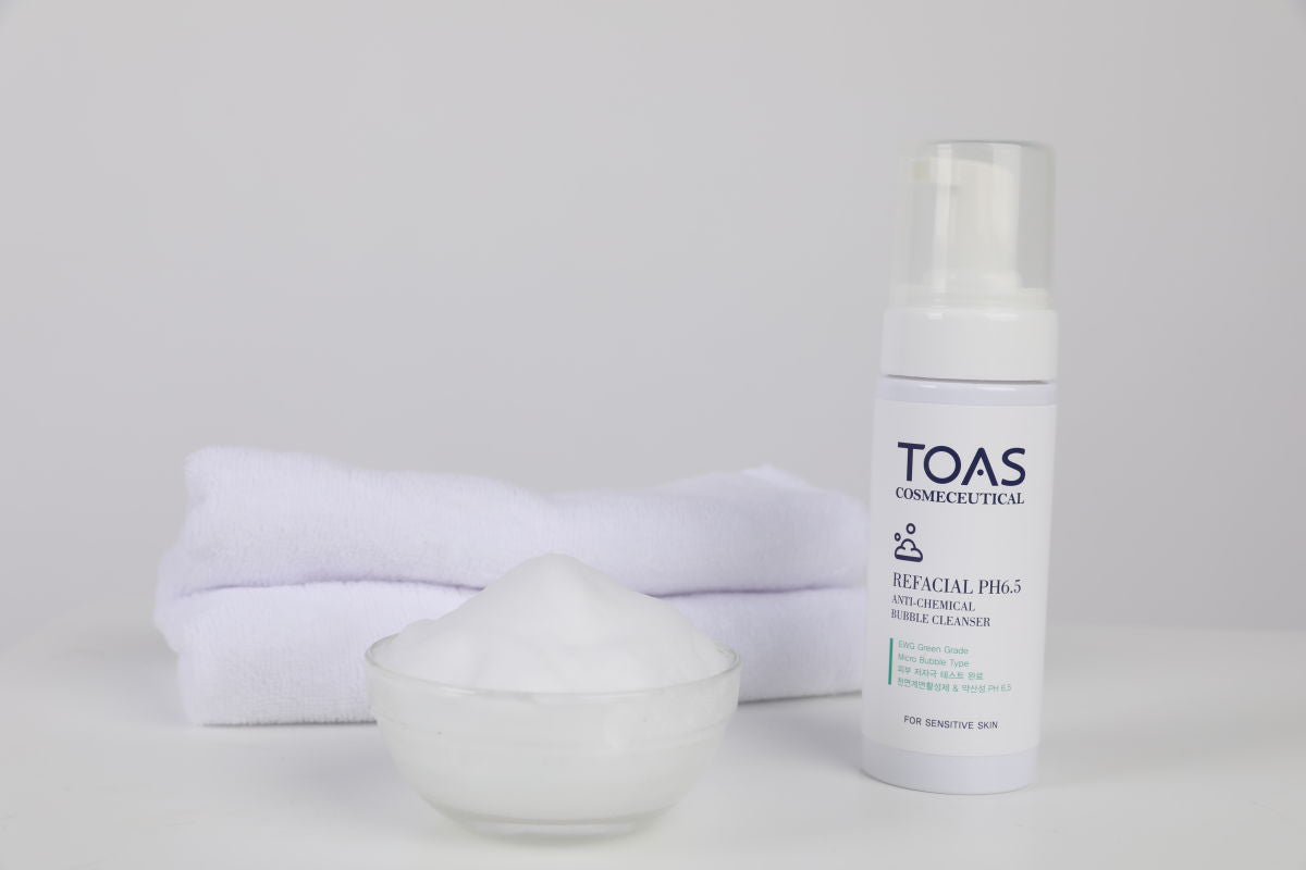 TOAS Refacial pH6.5 Anti-Chemical Bubble Cleanser 150ml