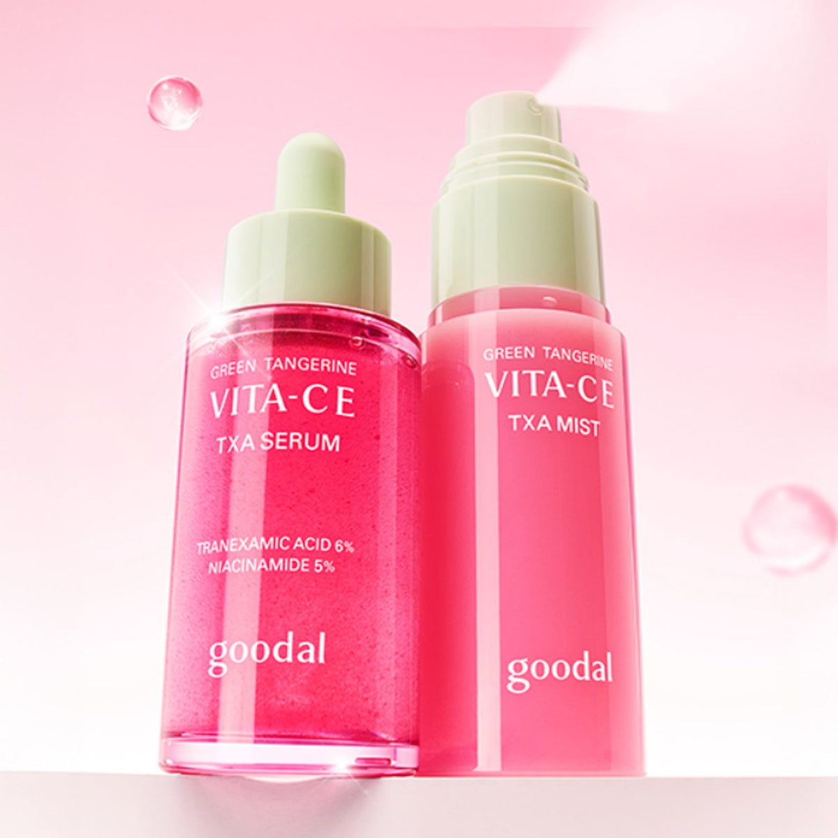 goodal Green Tangerine Vita C E TXA Serum 30ml Set (+ TXA Mist 50ml)