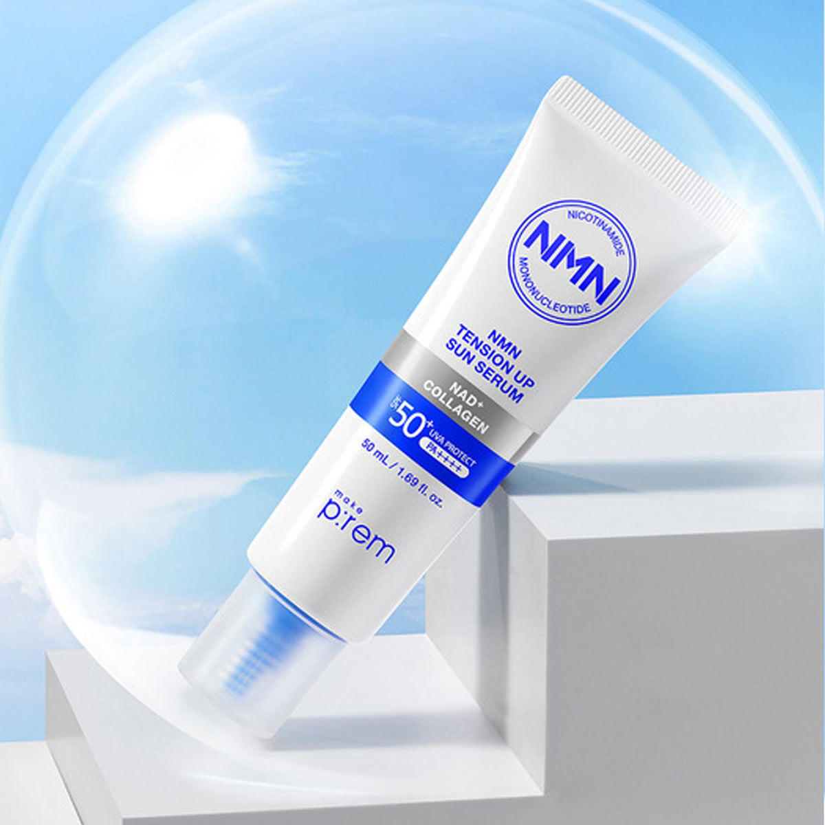 make p:rem NMN Tension Up Sun Serum 50ml