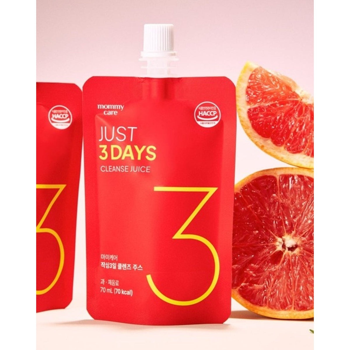 mommy care Just 3-Day Cleanse Juice - Grapefruit Flavor (70ml x 10 Pouches)