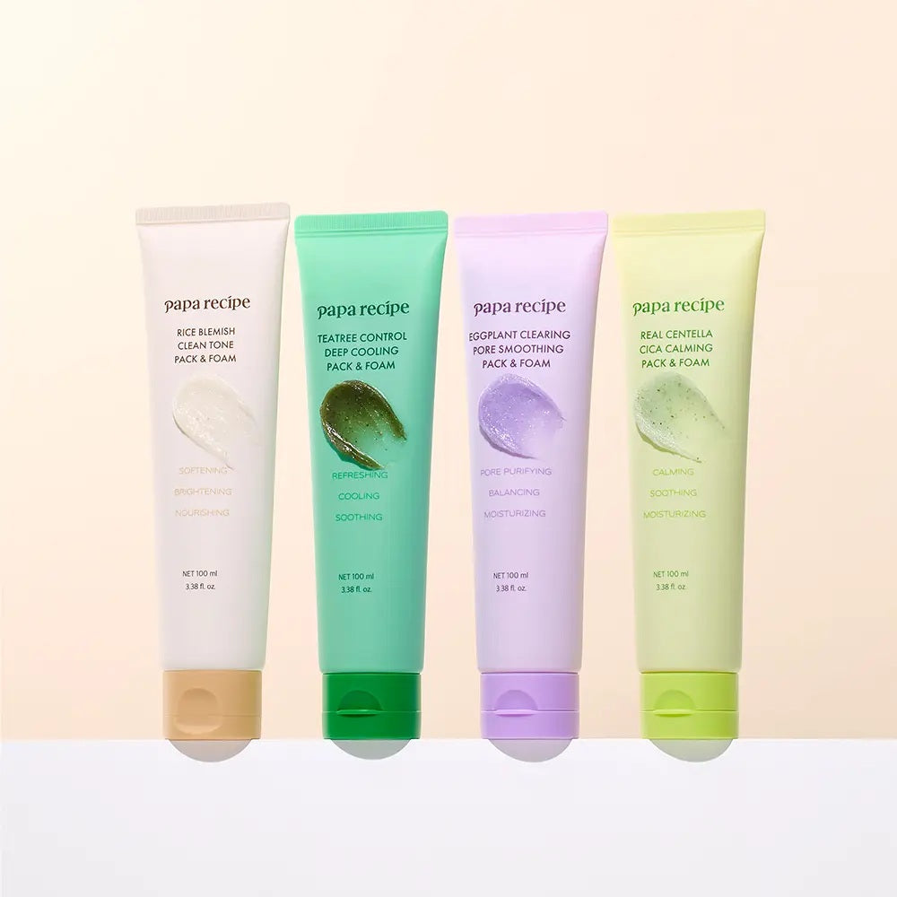papa recipe Gelato Pack Cleanser 100ml 4 types