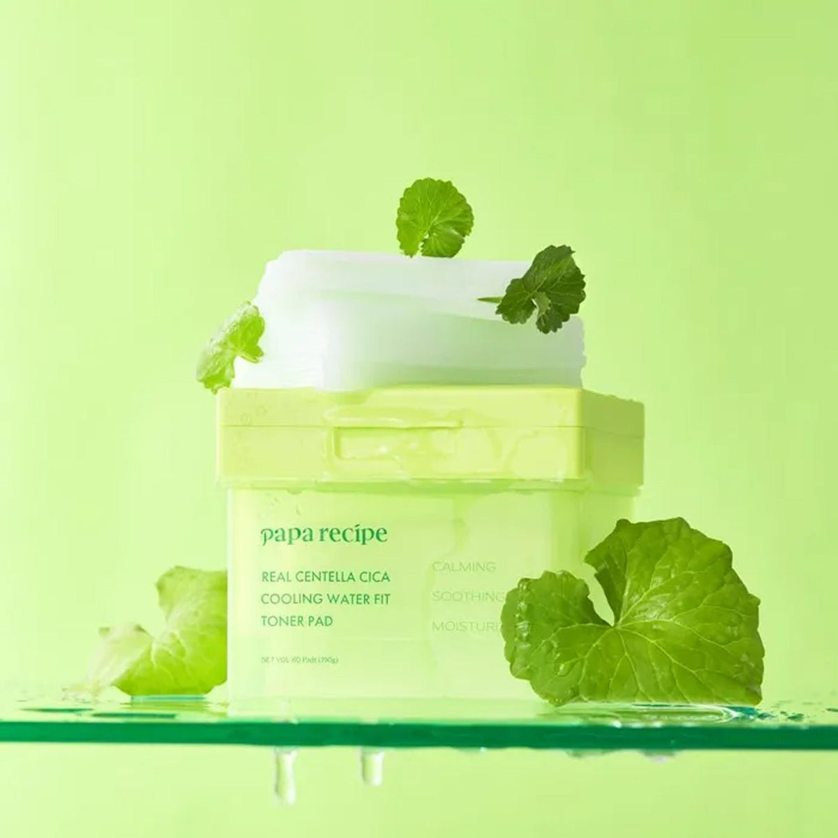 papa recipe Real Centella Cica Cooling Water Fit Toner Pad 80ea