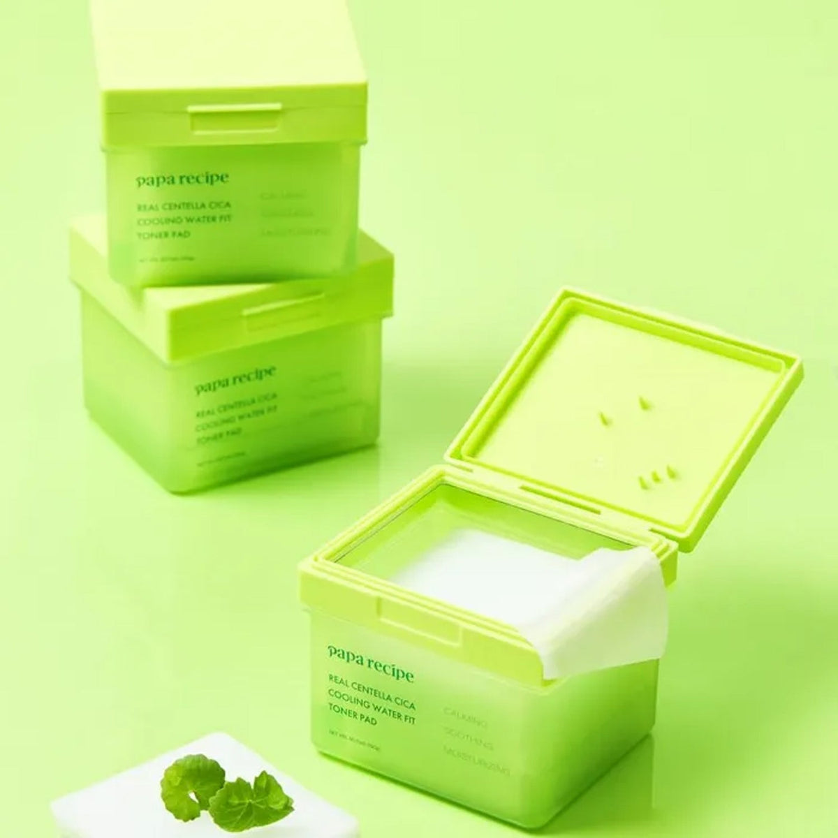 papa recipe Real Centella Cica Cooling Water Fit Toner Pad 80ea