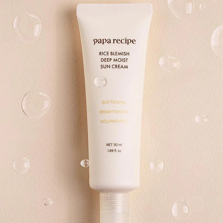 papa recipe Rice Blemish Deep Moist Sun Cream SPF50+ PA++++ 50ml