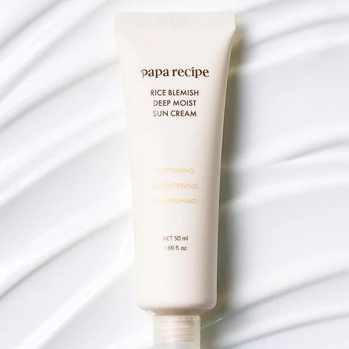 papa recipe Rice Blemish Deep Moist Sun Cream SPF50+ PA++++ 50ml