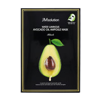 JM Solution Water Luminous Avocado Oil Ampoule Mask Black 10ea - Dodoskin