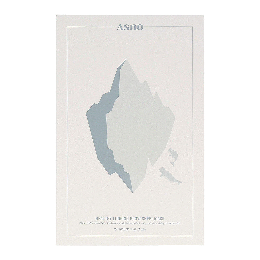 ASNO Rescue Healthy Looking Glow Sheet Mask 27ml x 5 sheets - Dodoskin