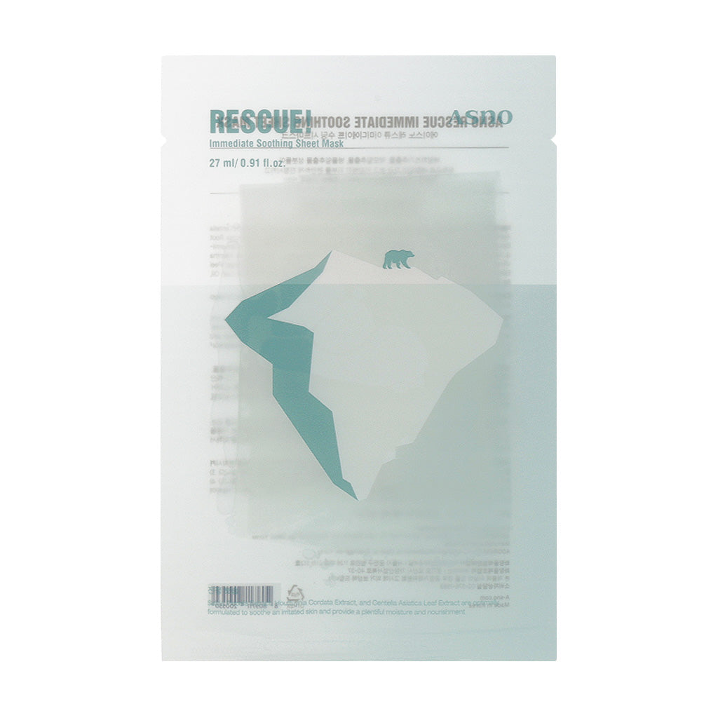 ASNO Rescue Immediate Soothing Sheet Mask 27ml x 5 sheets - Dodoskin