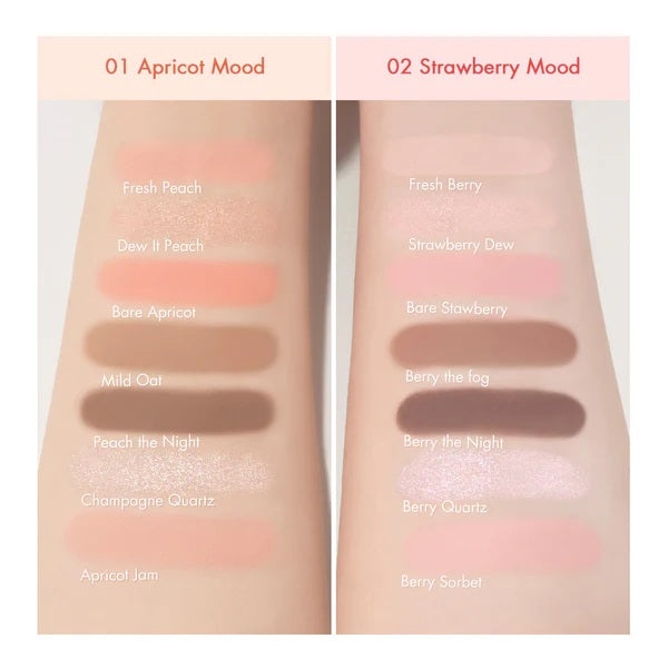 rom&nd Bare Layer Palette 14g 2colors