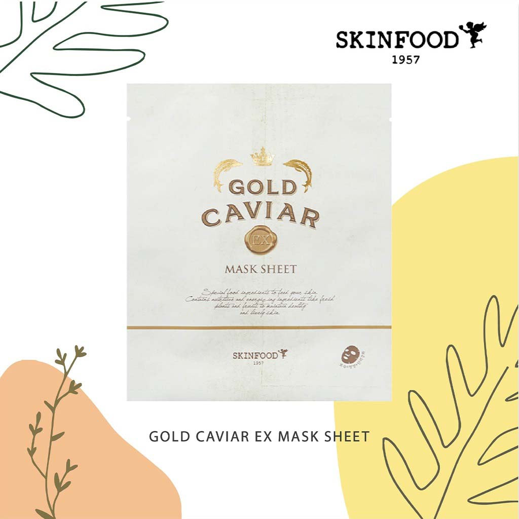 SKINFOOD Gold Caviar EX Mask Sheet Set
