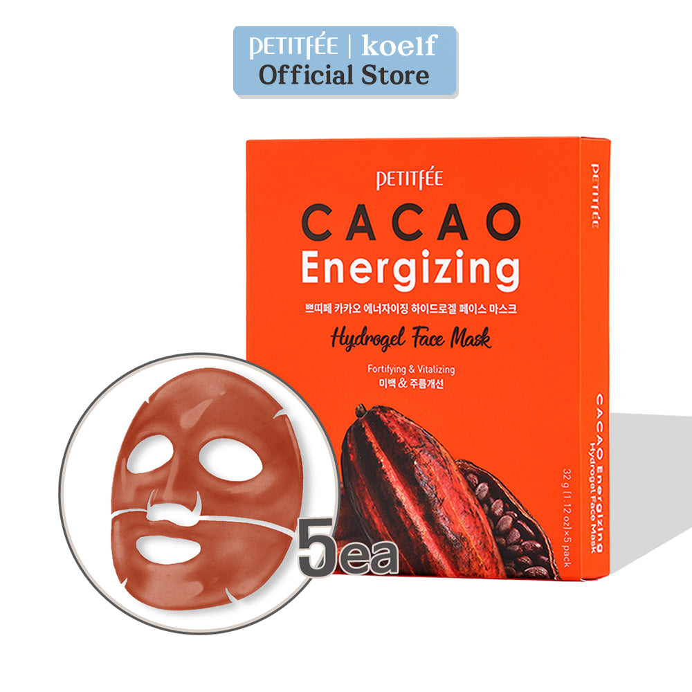 PETITFEE Cacao Energizing Hydrogel Face Mask 5ea