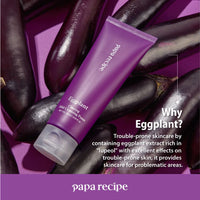 papa recipe Eggplant Clearing Mild Cleansing Foam 120ml