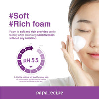papa recipe Eggplant Clearing Mild Cleansing Foam 120ml