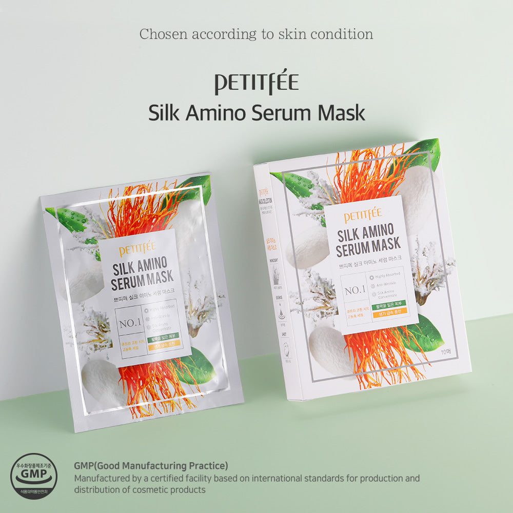 Petitfee Silk Amino Serum Mask 10ea