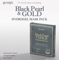 PETITFEE Black Pearl & Gold Hydrogel Mask Pack 5ea