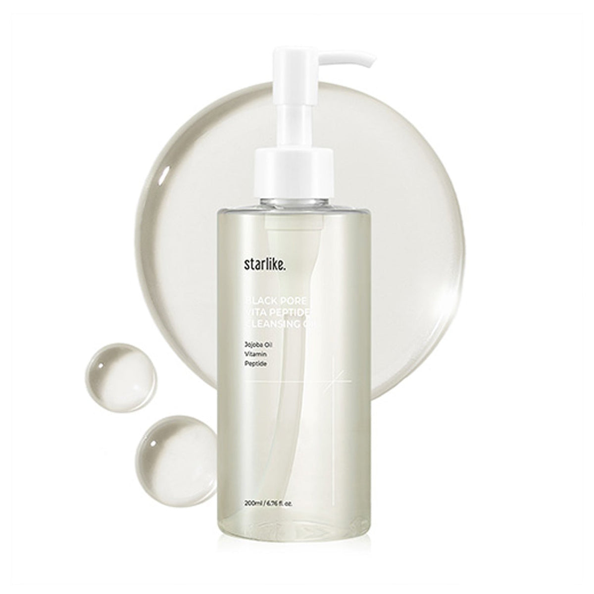 starlike Black Pore Vita Peptide Cleansing Oil 200ml