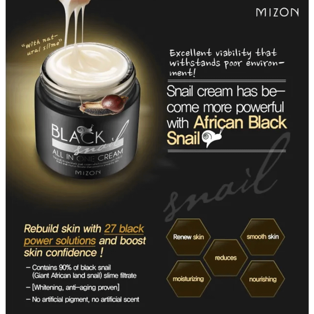 MIZON Black Snail All In One Cream 75ml