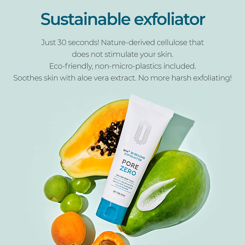 BE THE SKIN BHA+ Pore Zero 30 Second Exfoliator 100g