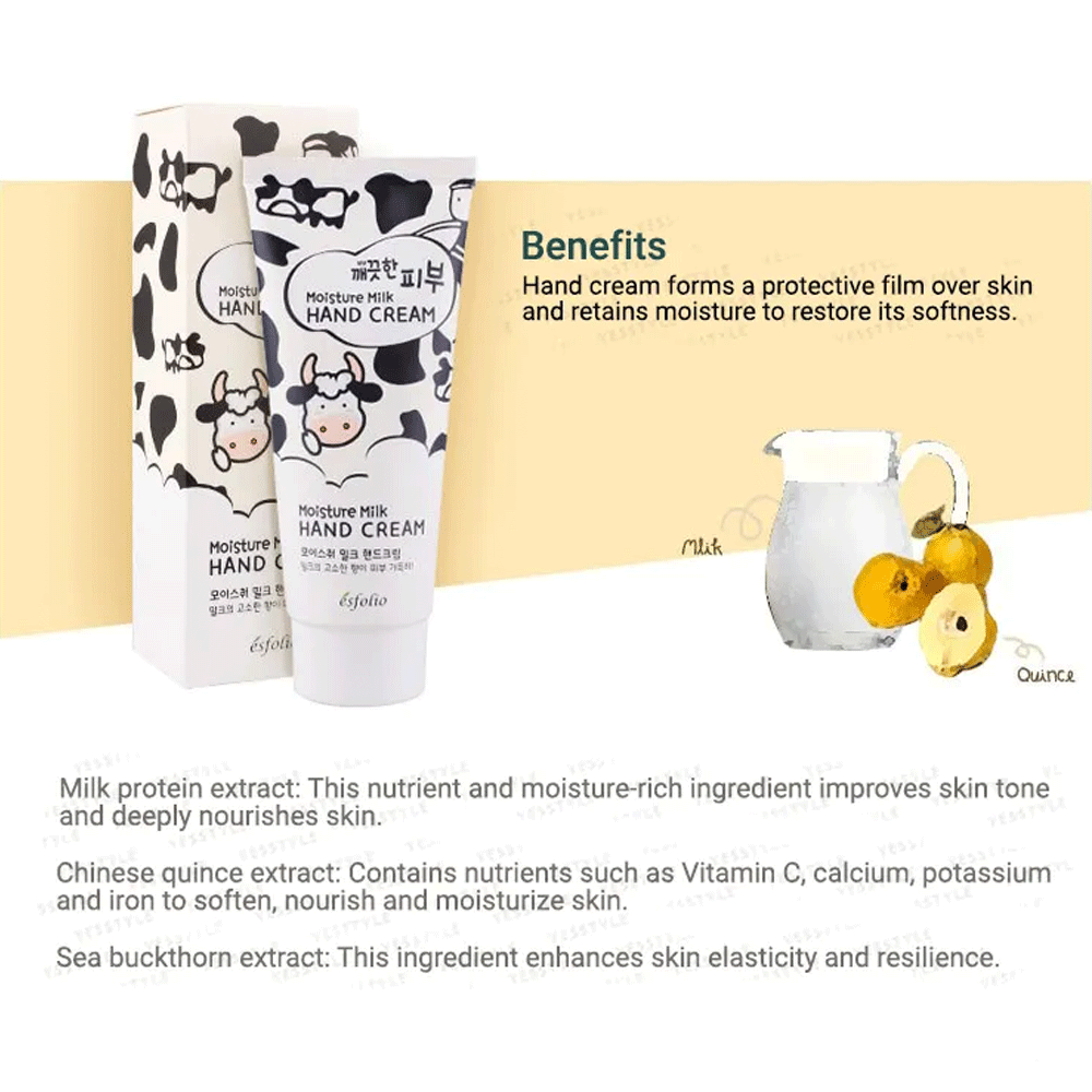 esfolio Pure Skin Milk Hand Cream 100ml