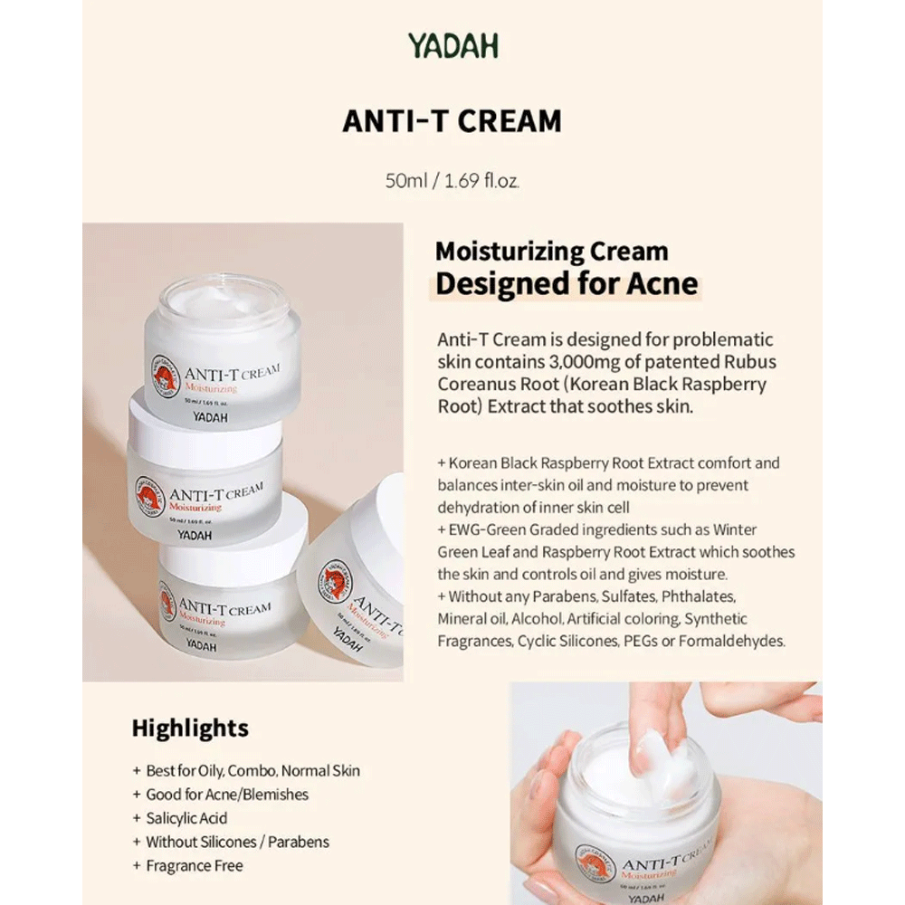 YADAH Anti-T Moisturizing Cream 50ml