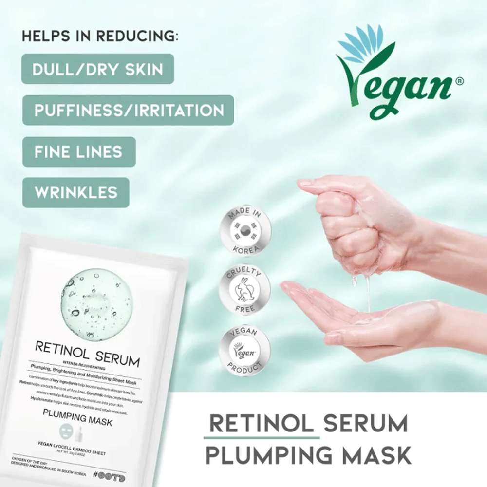 OOTD Retinol Serum Plumping Mask 25g *10ea