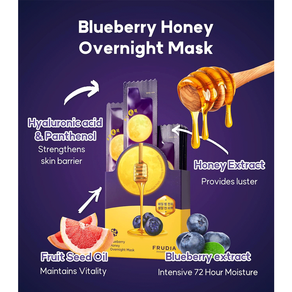 FRUDIA Bluberry Honey Overnight Mask 5ml * 20ea