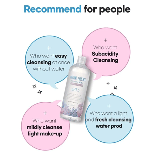 esfolio pH 5.5 Marine Essence Cleansing Water 600ml