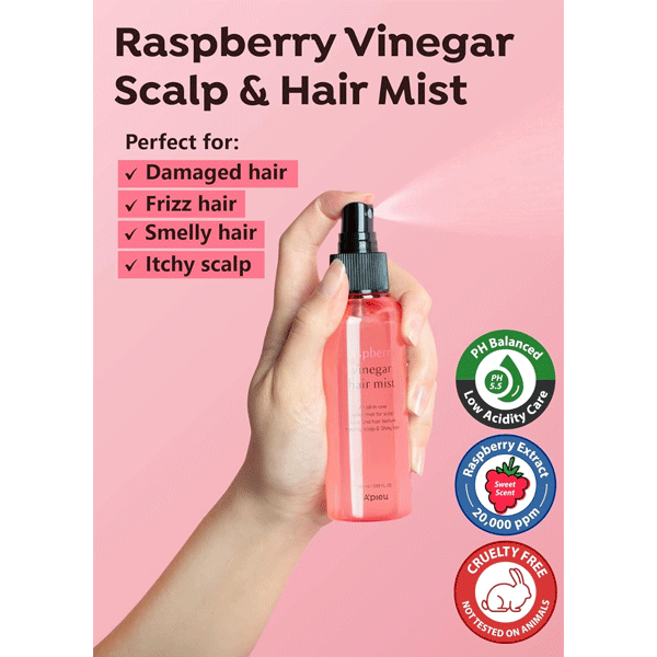 A'PIEU Raspberry Vinegar Hair Mist 105ml