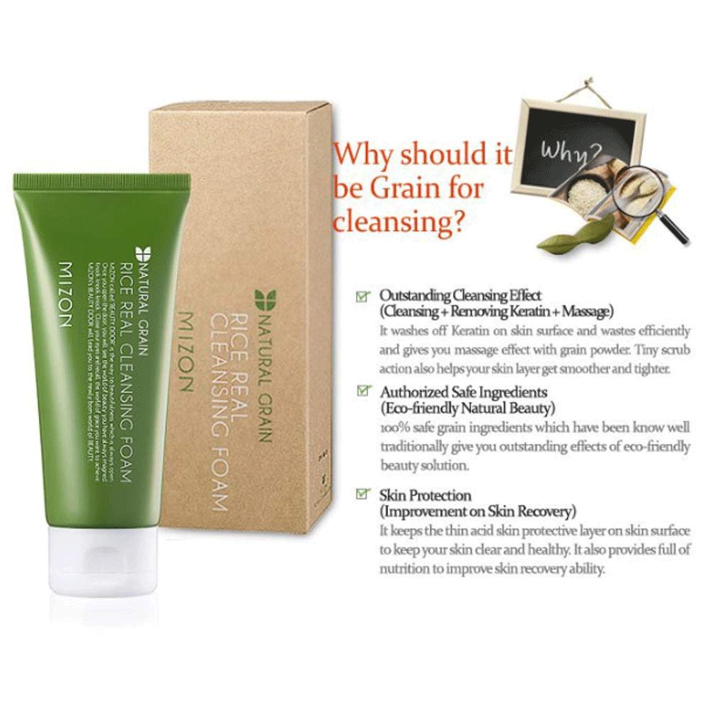 MIZON Rice Real Cleansing Foam 150ml