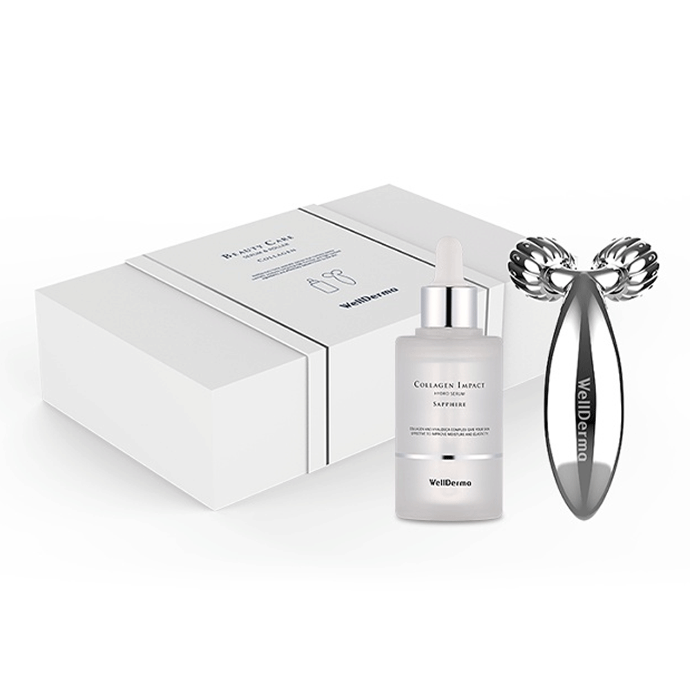 WellDerma Collagen Beauty Care Serum & Roller Set
