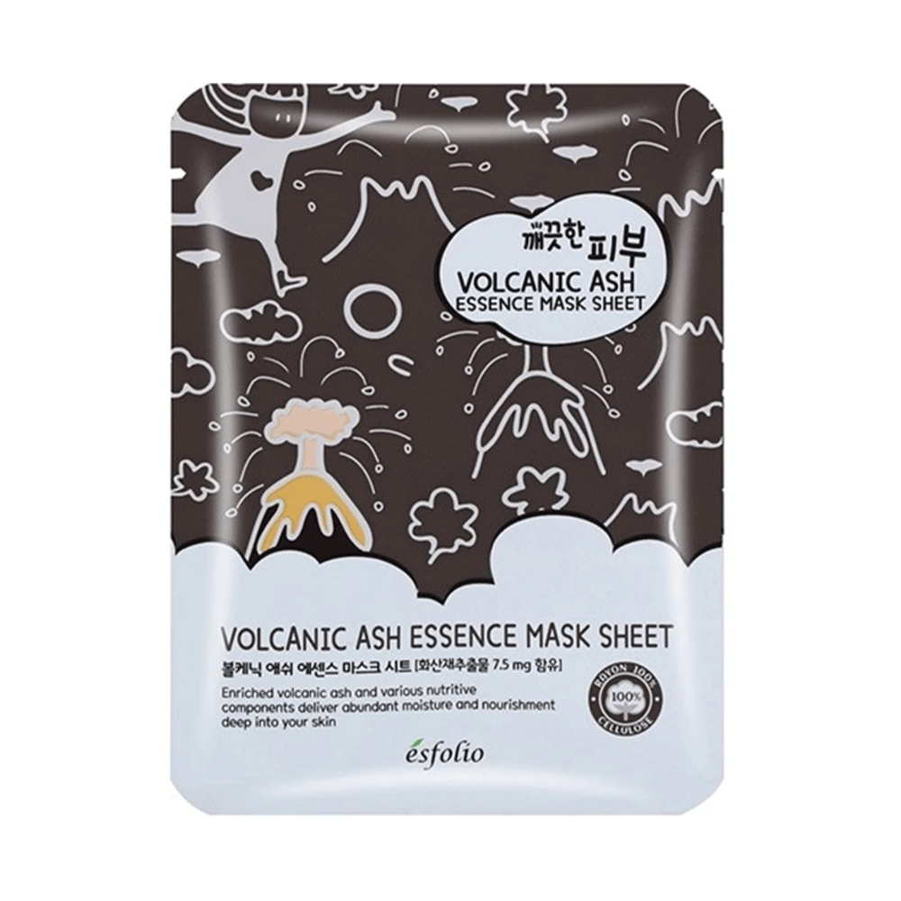 esfolio Pure Skin Volcanic Ash Essence Mask Sheet  25ml *10ea