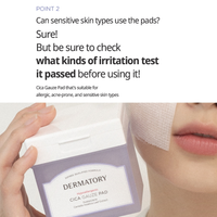DERMATORY Hypoallergenic Cica Rescue Gauze Pad 80ea