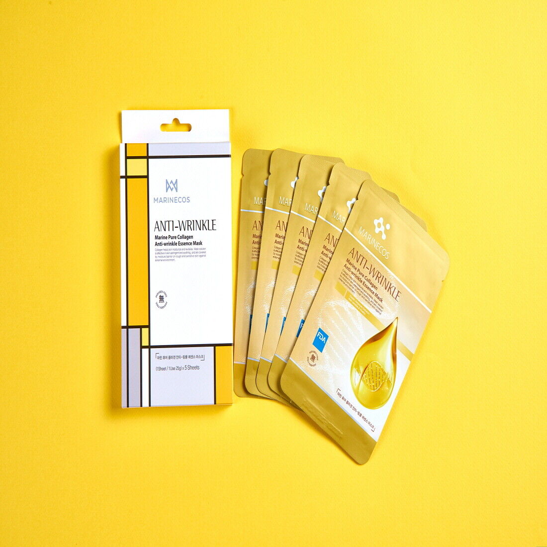 MARINECOS Marine Pure Collagen Essence Mask 25g*5ea - 4 Types