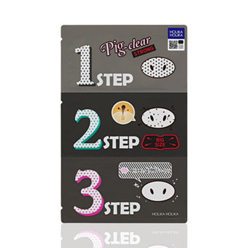 Holika Holika Pig Clear Black Head 3-Step Kit Strong 3ea