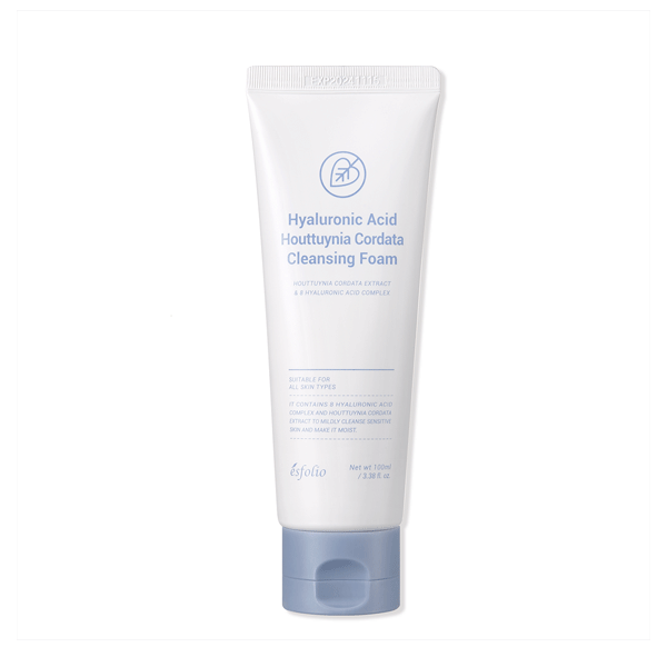 esfolio Hyaluronic Acid Houttuynia Cordata Cleansing Foam 100ml