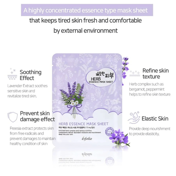 esfolio Herb Essence Mask Sheet 25ml *10ea