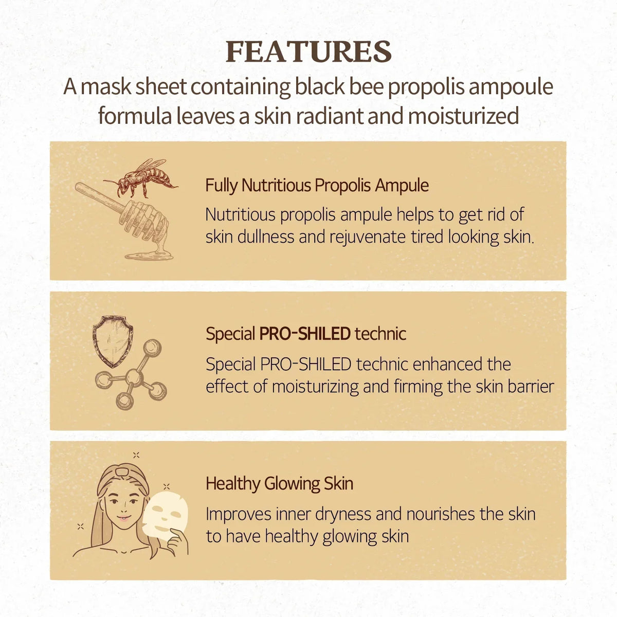 [Expiration imminen] SKINFOOD Royal Honey Propolis Mask 30ml