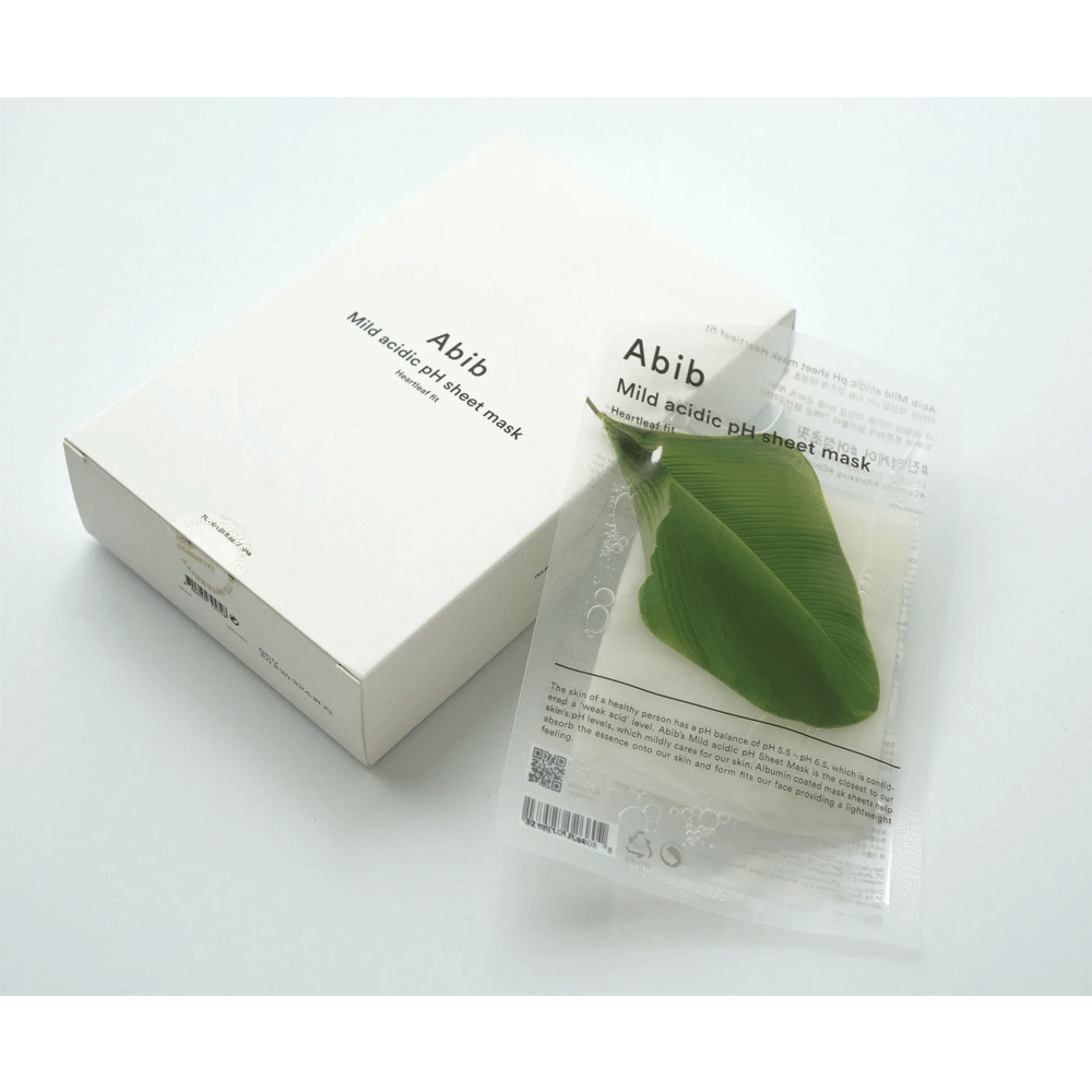 Abib Mild Acidic pH Sheet Mask 10ea #Heartleaf Fit