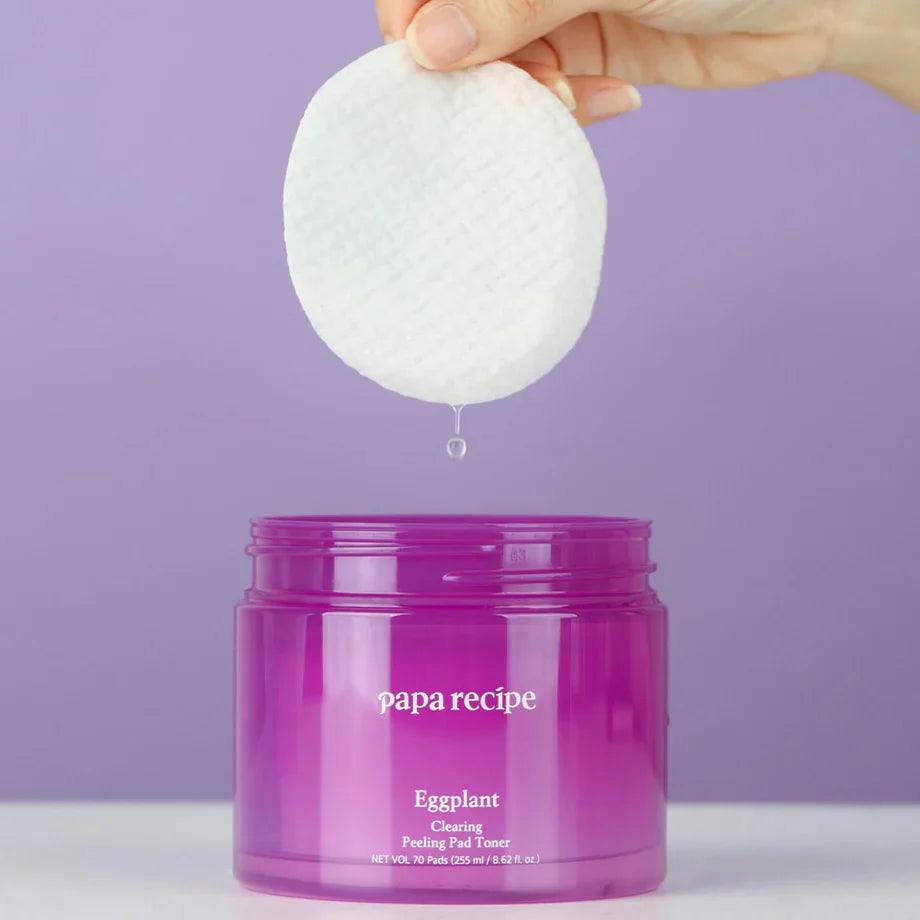 papa recipe Eggplant Clearing Peeling Pad Toner 70pads (22AD)