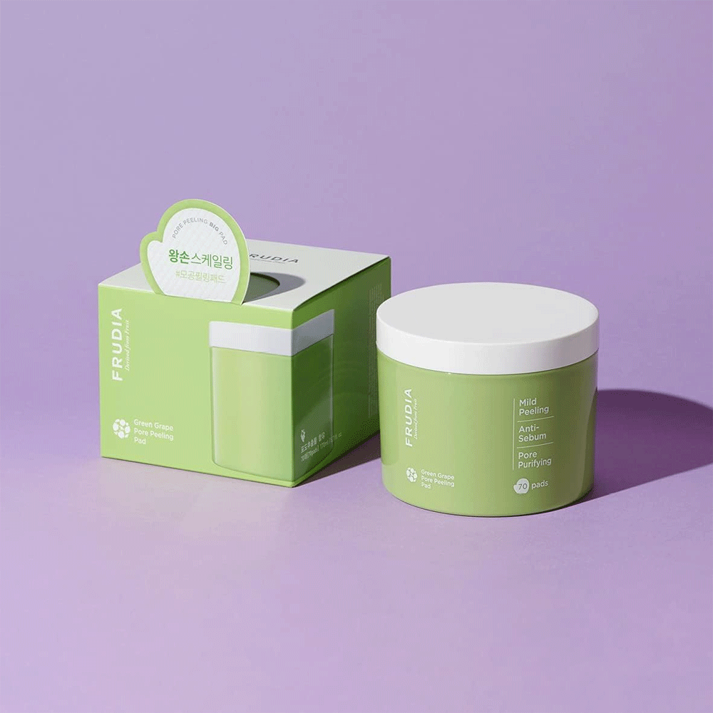 FRUDIA Greengrape Pore Peeling Pad (Jar) 70 ea