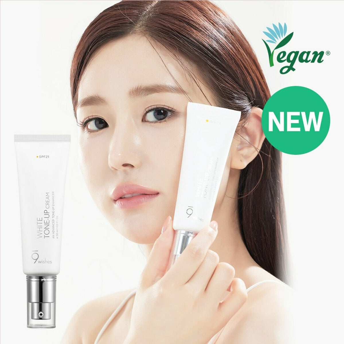 9wishes Vegan White Toneup Cream 50mL