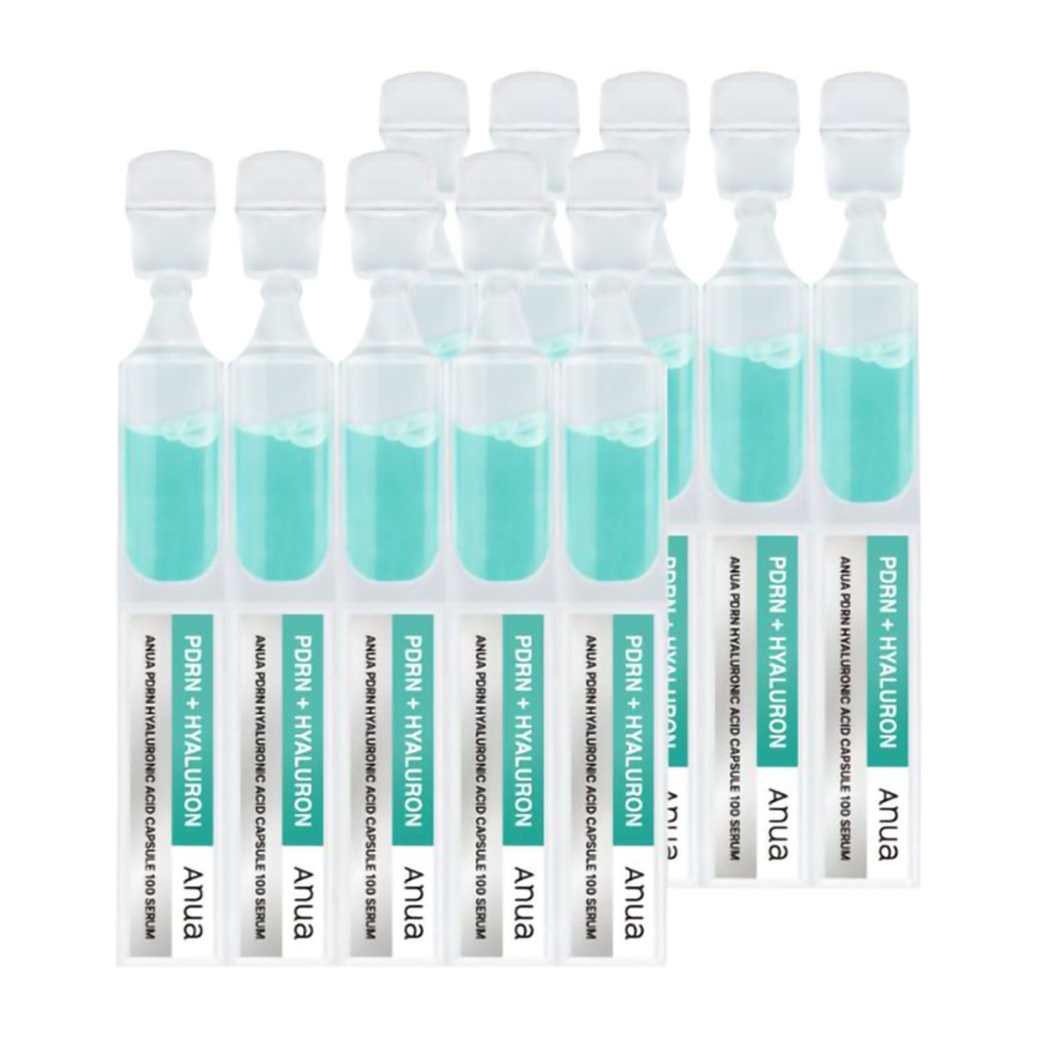 Anua PDRN Hyaluronic Acid Capsule 100 Serum Ampoule 1ml, 10 Pieces