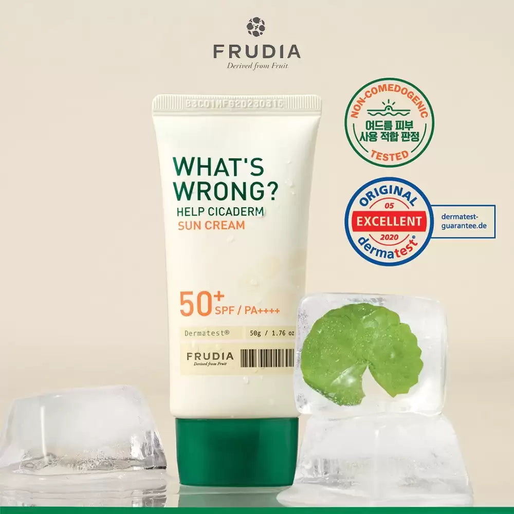 FRUDIA What´s Wrong? Help Cicaderm Sun Cream SPF50+ 50g