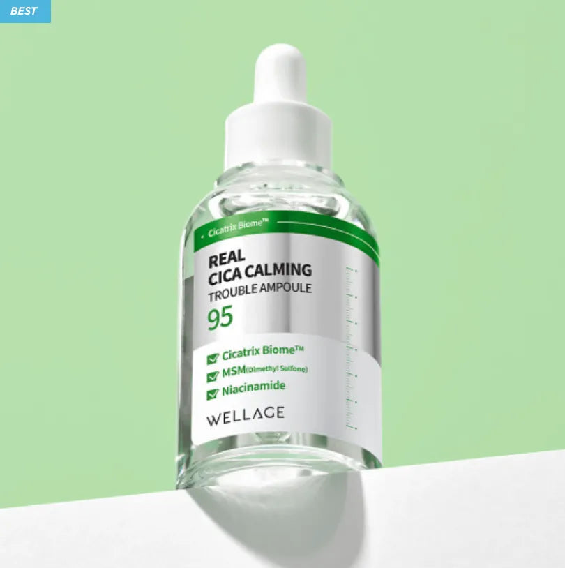 Wellage Real Cica Calming Trouble Ampoule 50ml