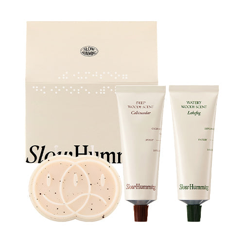 SlowHumming Hand Cream + Candle Set